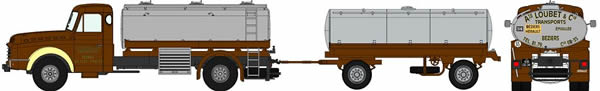 REE Modeles CB-071 - Willeme Wine Tanker Truck + Trailer Loubet & Cie